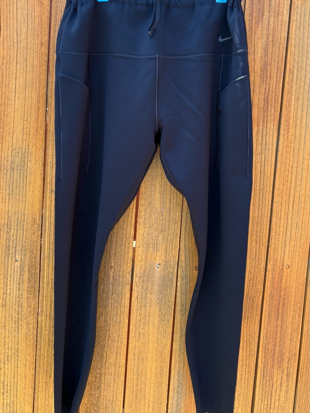 Nike Go Black Performance Leggings High Waisted Pockets Firm Support Black XXL
